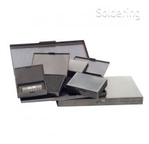ESD krabička na součástky, neodnímatelné víko, tvrdá pěna, 88x63x16mm