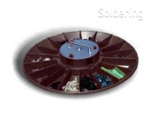 Náhradní talíř do karuselů, černý, 600mm, ESD