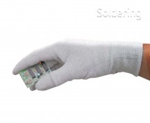 ESD pracovní rukavice, šedé, velikost XL, pár/bal