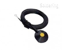 Uzemňovací kabel, 3,3m, 10mm/5mm, 1Mohm, černý