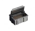 Iteco Trading S.r.l. - Zásobník na součástky SNAPBOX 2, 40x28x20mm, černé víko, ESD